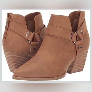 Dolce Vita Kramer Western Boot Tan Pointed Toe Womens Size 11 NEW